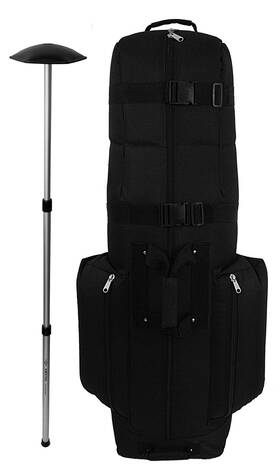 Cdx-10 Caddydaddy 895328002887 Golf Bag Travel Cover Black With North Pole