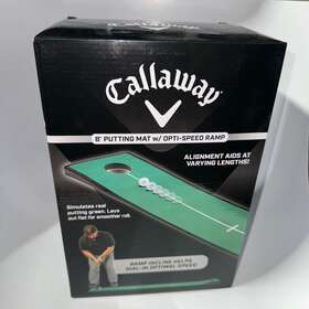 Callaway 689769280122 - 8ft Putting Golf Mat With Opti-speed Ramp 8 Long X 1 Wide