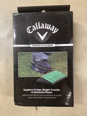 C10233 Callaway Power Platform Supports Proper Weigh Transfer Golf