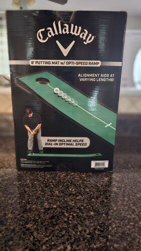 Ct28012 Callaway Golf 8ft Putting Mat With Opti-speed Ramp X 1ft New In Box