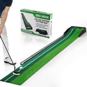 Cavevine 936511489024 Golf Putting Mat With Auto Ball Return - Premium Practice For Home