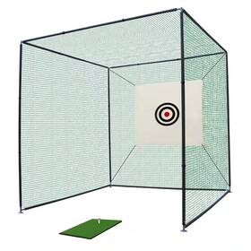 Cesicia 313100944977 Outdoor 10 Ft. Golf Practice Net Cage Metal Frame Hitting Kit