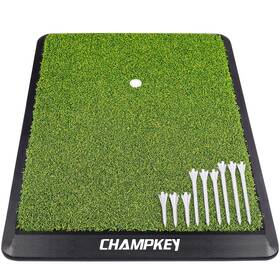 2-200356 Champkey Premium Synthetic Turf Golf Hitting Mat Heavy Duty Rubber Base Practic