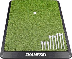 Champkey 313033296204 Synthetic Turf Golf Hitting Mat With Rubber Base And Tees Set 1 Tee 9