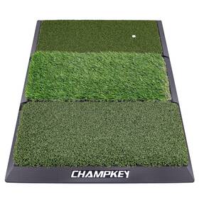 Champkey Amazon.found.b09py5kvk6 Professional Tri-turf Golf Hitting Mat Heavy Duty Rubber Backing Practice M