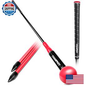 B0flvdq5s3 Champkey Golf Swing Trainer And Alignment Sticks - 48 Inch Midsize Grip