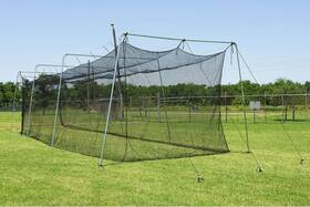 30rookie Cimarron Sports New 30x12x10#24 Rookie Batting Cage And Cable Frame
