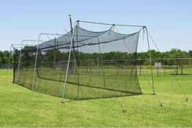 50rookie Cimarron Sports New 50x12x10#24 Rookie Batting Cage And Cable Frame