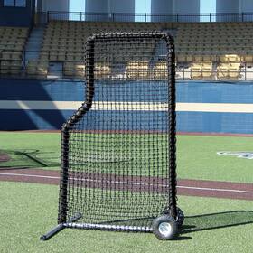 Cimarron Sports 7x484plnfwp New 7x4 #84 Premier L-net And Frame With Wheels Padding