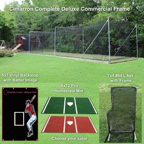 Bbp12 Cimarron Sports Complete Deluxe Commercial Frame Bundle With Green Mat In Size