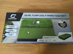Cpgb219f25 Cipton Dual Rough And Tee Turf Golf Swing Practice Mat 17 X 16.25 Inches