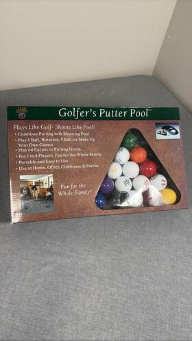 Club Champ 098197022026 Putter Pool Game Indoor Outdoor Golf Billiards 1-4 Player