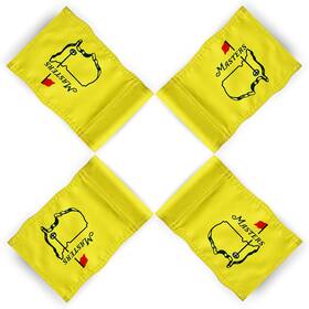 Cogolfing 313014490454 Practice Putting Green Flag For Backyard Double-sided Augusta National Golf Fla