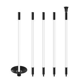 Cg-g036-fg1 Cogolfing Standard Golf Flagstick 6ft - Portable 5-section Design Ball Retrieval Base
