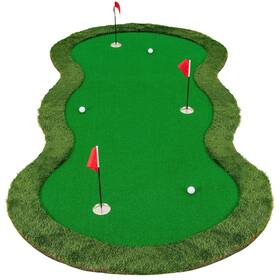 Hcst07673 Costway 5 X 10 Ft Professional Golf Practice Mat With 3 Holes And Balls For Home
