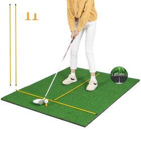 Njdg3082 Costway 5 X 4 Ft Golf Hitting Mat Artificial Indoor Outdoor Turf Training 27 Mm
