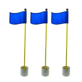 Crestgolf 713653967988 3sets Backyard Practice Golf Hole Pole Cup Flag Sticks 3 Sections