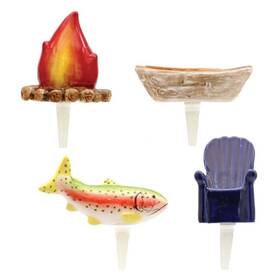 12392 Dei Camping Charmers Set Of 4 Mulitcolor