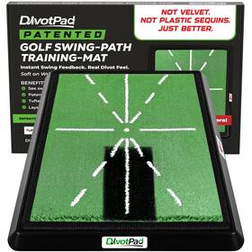 Divotpad 199284207745 Patented Golf Hitting Mat Swing Trainer And Path Tracker Training Aid