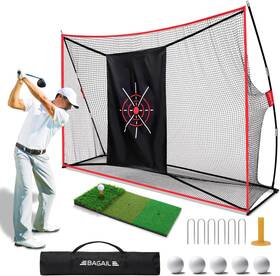 Diyouth 313025141130 Bagail Golf Net 10 X 7 Ft Heavy Duty Practice And Tri-turf Mat Portab Diyouth 313025141130 Bagail Golf Net 10 X 7 Ft Heavy Duty Practice And Tri-turf Mat Portab