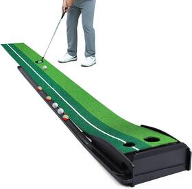 Qz-tl035-3-gh Dollox Putting Green Golf Mat For Indoor Matt With Auto Ball Re