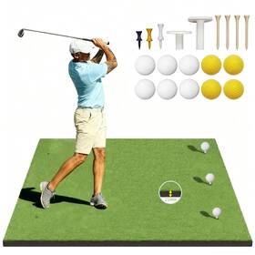 Domivans 796520056862 Golf Mat Elite Hitting Mats Practice Outdoor And Indoor 5x4ft Turf Driving