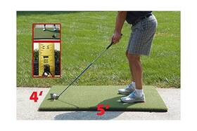 Duffer4x5 Duffer 4x5 Golf Practice Mat Indoor Outdoor Heavy Duty Use Nylon Turf Commerc