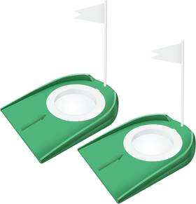 Dumealagr 445024377395 Golf Putting Cup With Flag Hole Practice Training Aids Indoor