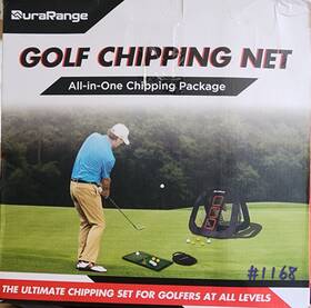 1168 Durarange 1168/121.26 Pop-up Golf Chipping Net Indoor Outdoor Foldable Target Training Chip Aid Red