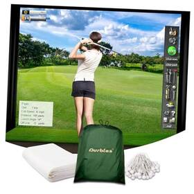 Durbles 783970958372 Golf Simulator Impact Screen Premium Triple Layer Launch Monitor Projector