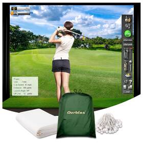 Durbles 783970958389 Golf Simulator Impact Screen Premium Triple Layer Launch Monitor Pro