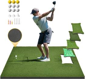 1.97839e Dwvo 11 Golf Hitting Mat 5x4ft Pro Include 4 Interchangeable Inserts 31mm