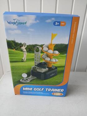 Eagle Stone 423427516085 Eaglestone Mini Golf Trainer Adjustable Club 15 Balls New