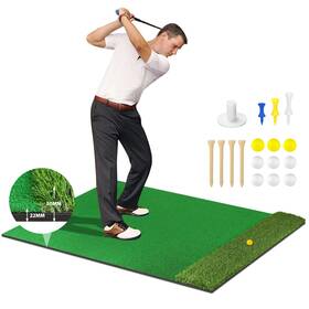 Eapele 647535600970 Golf Mat Premium Dual-turf Turf Practice For Indoor And O