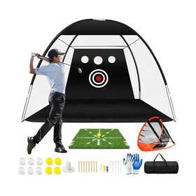 Eapele 647535656939 Golf Net Practice All In One Nets For Backyard Driving And Gar