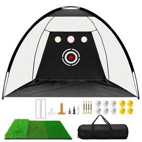 Gpct4423 Edge Collections New 10x7ft Golf Net Training Aid With Mat Balls Tees And Target Cloth