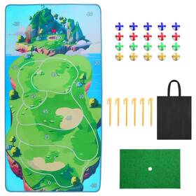 Edge Collections Gpct4762 New Casual Golf Game Set Indoor Outdoor Practice Mat With Storage Bag