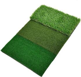Elves 758762575068 Golf Hitting Matturf Grass 3-in-1 Collapsible Chipping Mat With Non-sli