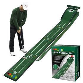 Enhua Golf 780185827288 Putting Green Indoor Set 8 Feet Mat With Auto Ball Return