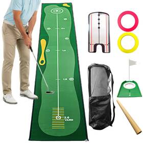 Eoho 786354005259 10ft Putting Green Indoor Golf Mat With Mirror Storage