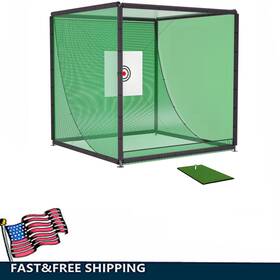 Esddg 699908663297 10ftx10ft Golf Training Simulators Kit Practice Net Cage Metal Frame Esddg 699908663297 10ftx10ft Golf Training Simulators Kit Practice Net Cage Metal Frame