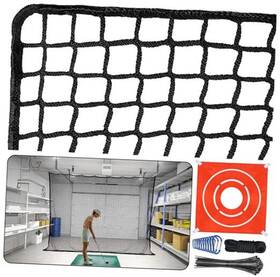 Esg2-gn10-bk07 Eshow Sportec #a01 Golf Netting With Target Cloth And Rope Heavy Duty Practice Barrier