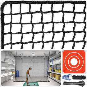 Esg2-gn10-bk15 Eshow Sportec #a01 Golf Netting With Target Cloth And Rope Heavy Duty Practice Barrier