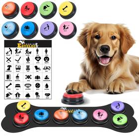 B0cmxs8m8c Esyelec Dog Communication Starter Pack 8 Talking Buttons 30s Recording Clear Sound