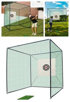 Etsg 699906297876 10x10xft Golf Practice Net Cage With Metal Frame Hitting Kit Indoor Outdoor Etsg 699906297876 10x10xft Golf Practice Net Cage With Metal Frame Hitting Kit Indoor Outdoor