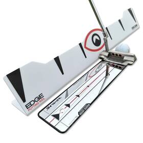 Eyeline Golf 850003725710 Quick Look Edge Rail And Putting Mirror Combo Portable Train Inch