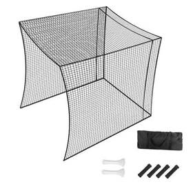 10-single Fahnemt Gc-10 10 Golf Batting Cage Net For Indoor Or Outdoor Practice 10ft