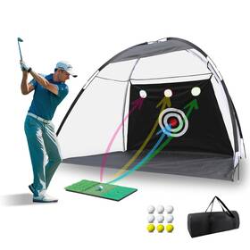 Faliio 762736790357 Golfnet 10 7ft Practice Net With 9 Balls /1 Mat Bag Backyard Golf F