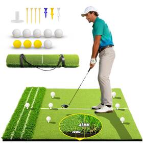 Fewoni Hy-golf-mat54 Golf Hitting Mat 5x4ft Thickening Turf Practice For Simulator