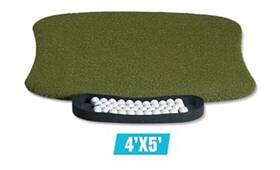 Fiberbuilt 688-5x3-kit Golf Hourglass Hitting Mat - Premium Indoor / Outdoor Performance